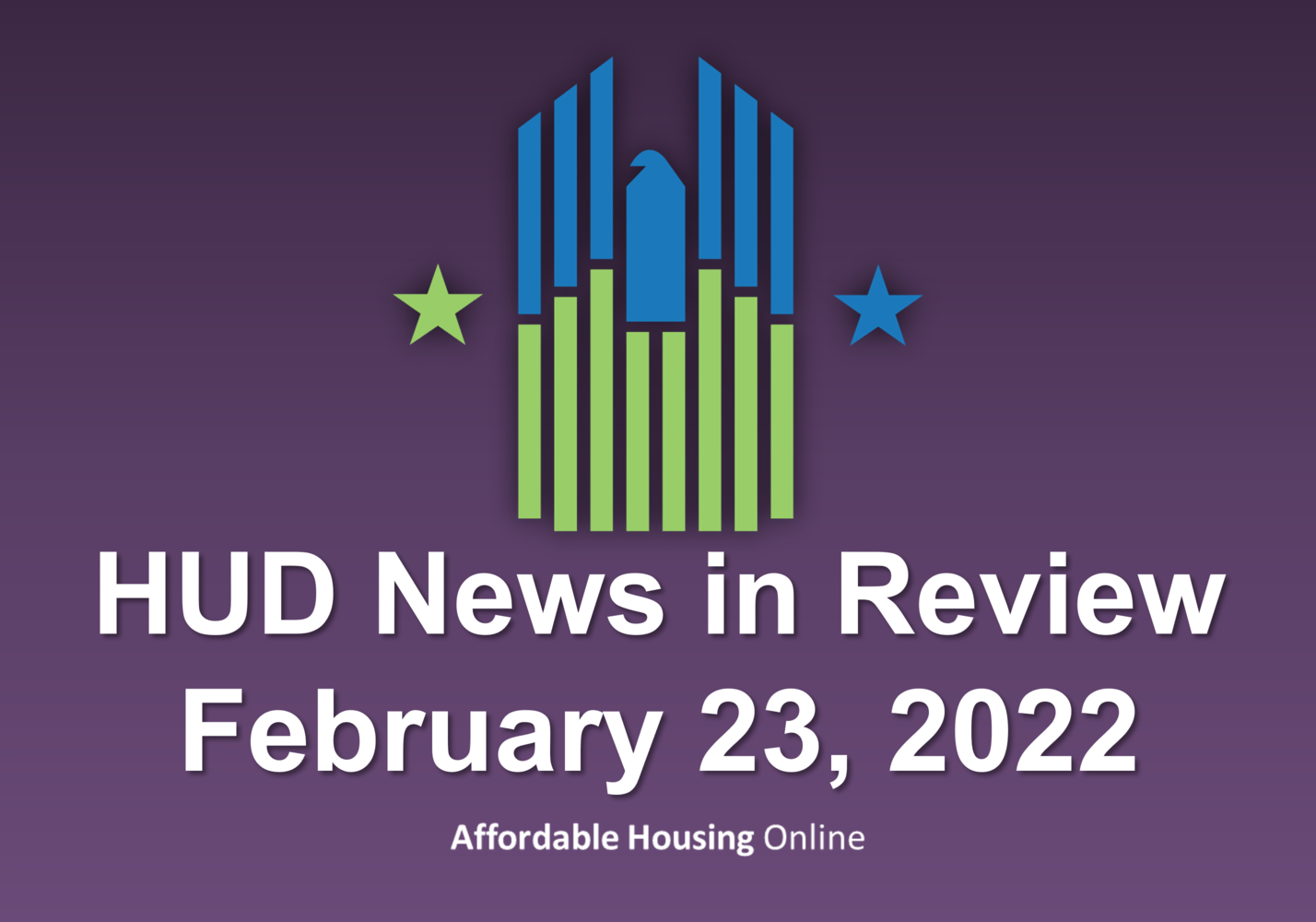 HUD News in Review banner image for February 23, 2022